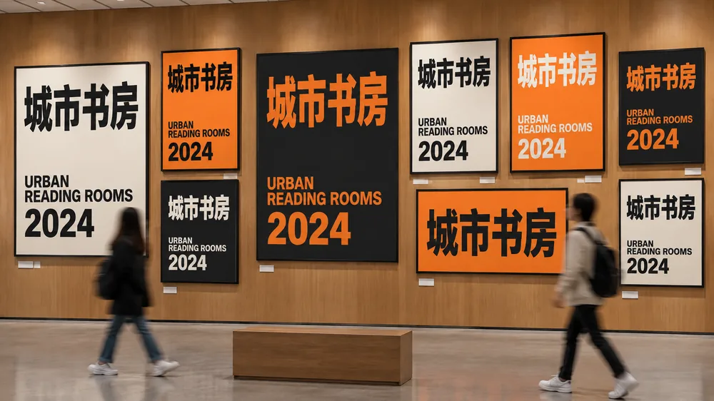 城市书房：公共阅读空间展览 · 海报与展陈视觉