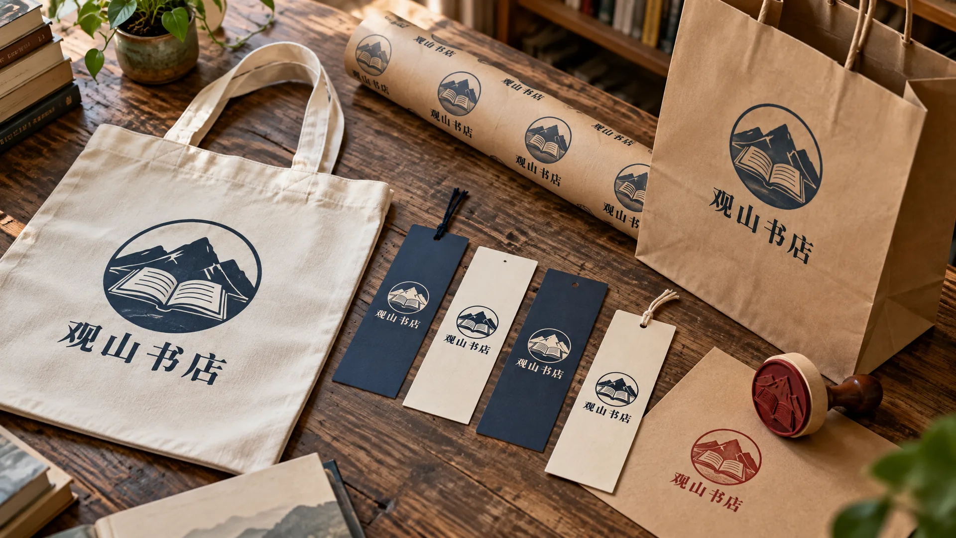 观山书店：独立书店 · 品牌识别与周边