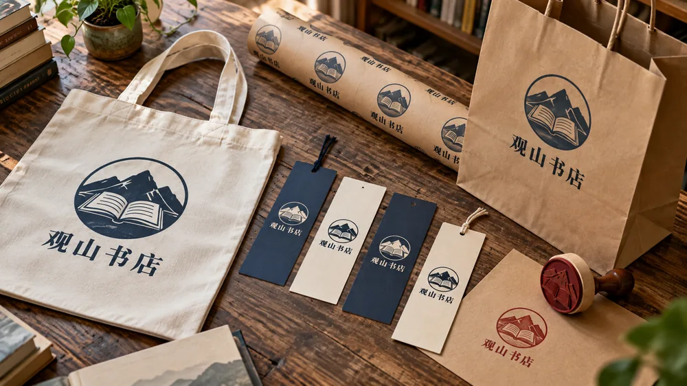 观山书店：独立书店 · 品牌识别与周边