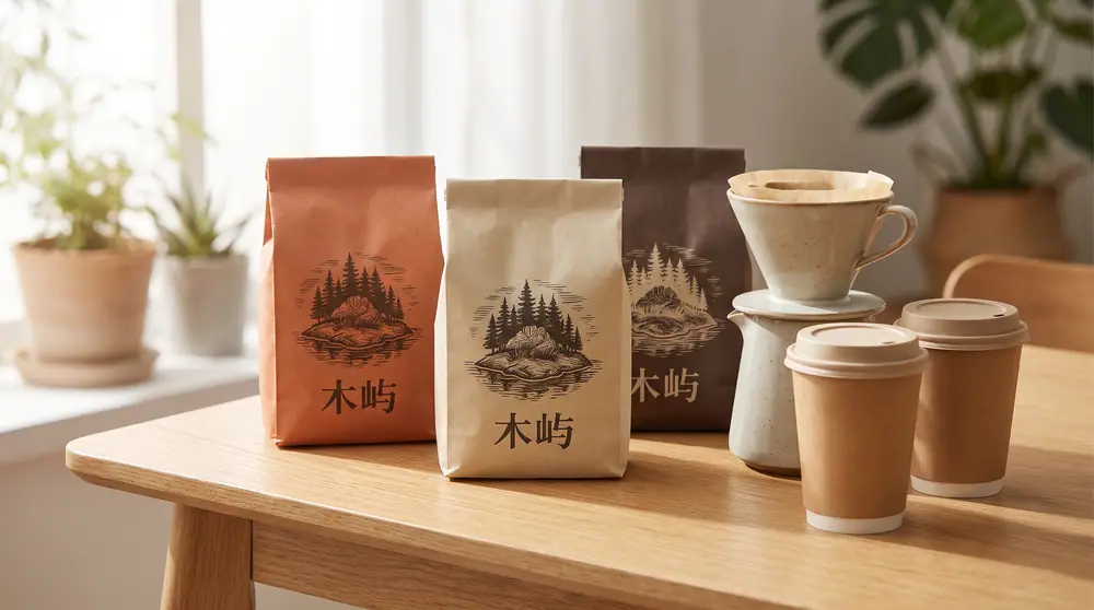 木屿咖啡：精品咖啡烘焙 · 品牌与咖啡袋包装