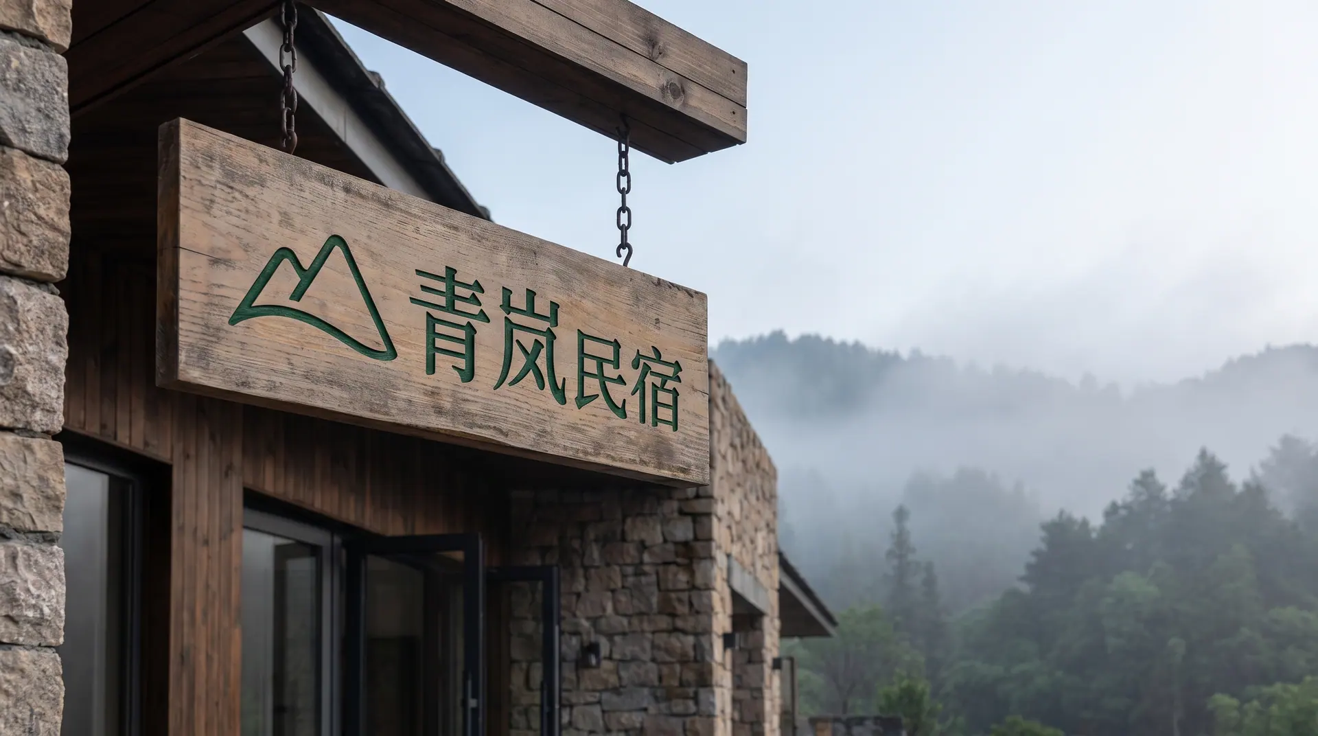 青岚民宿：莫干山精品民宿 · 品牌识别与导视