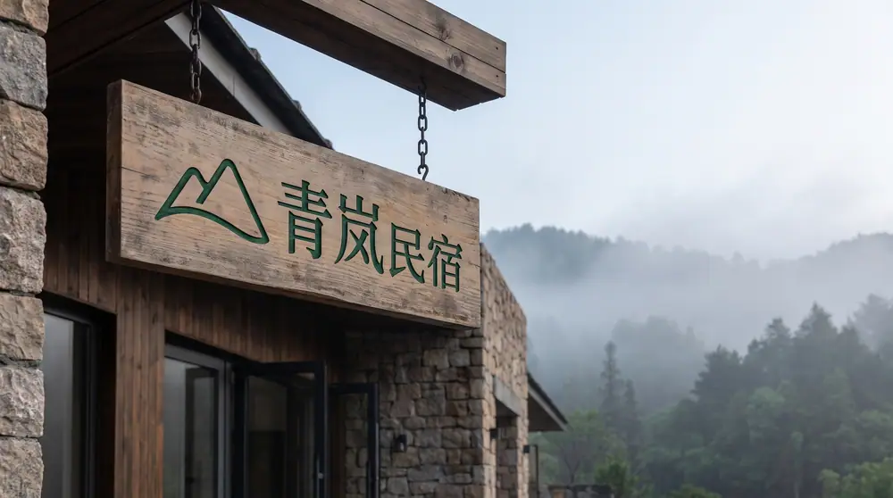 青岚民宿：莫干山精品民宿 · 品牌识别与导视