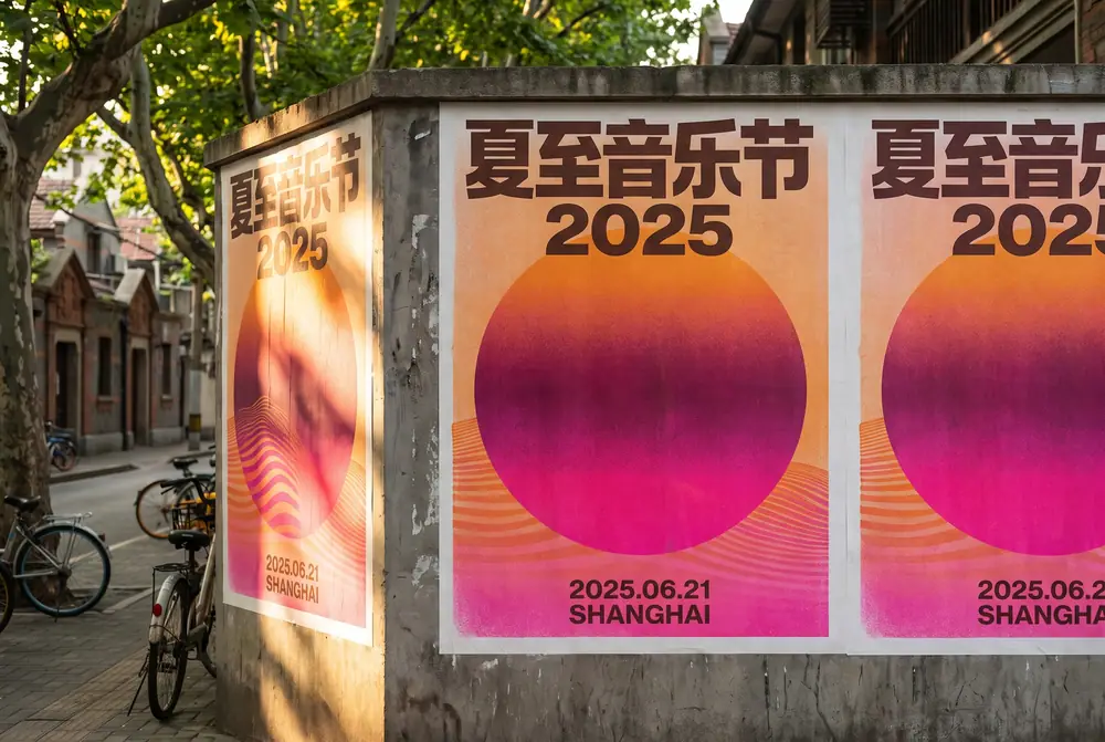 夏至音乐节 2025：户外音乐节 · 主视觉与海报系列